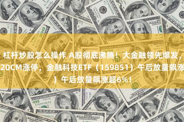 杠杆炒股怎么操作 A股彻底沸腾！大金融领先爆发，指南针20CM涨停，金融科技ETF（159851）午后放量飙涨超6%！