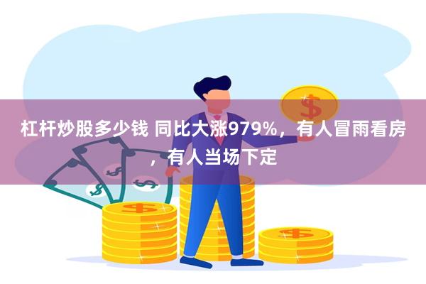 杠杆炒股多少钱 同比大涨979%，有人冒雨看房，有人当场下定