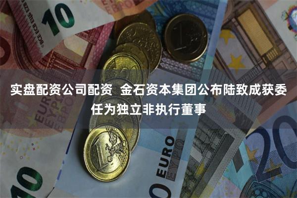 实盘配资公司配资  金石资本集团公布陆致成获委任为独立非执行董事